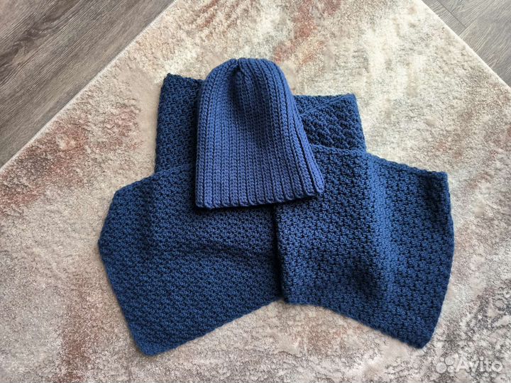 Шапка и шарф шерсть+акрил