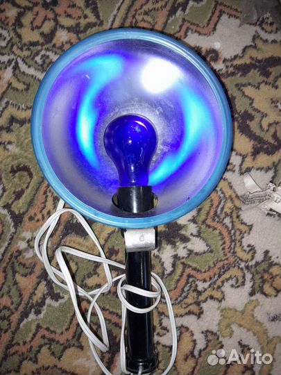 Синяя лампа для прогревания