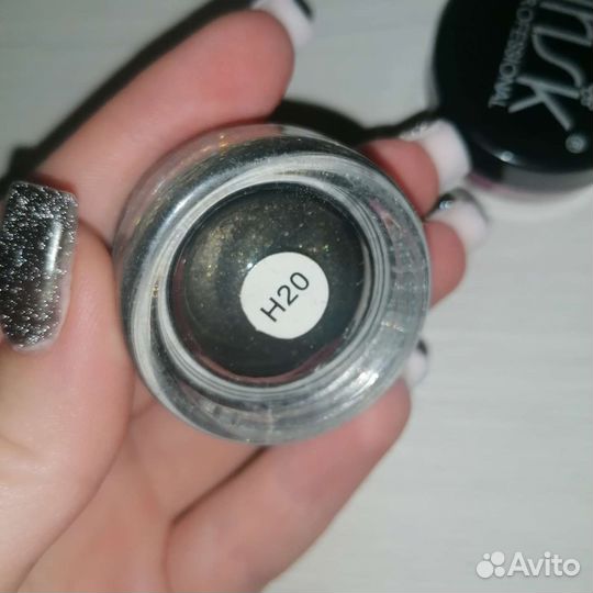 Блестки для ногтей, втирка