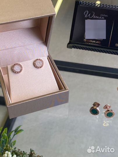 Bvlgari серьги золото