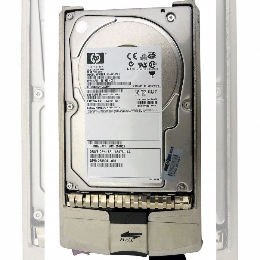 [293555-002] Жесткий Диск Hp Bd07255b29 72,8gb Fibre Channel 293555-002