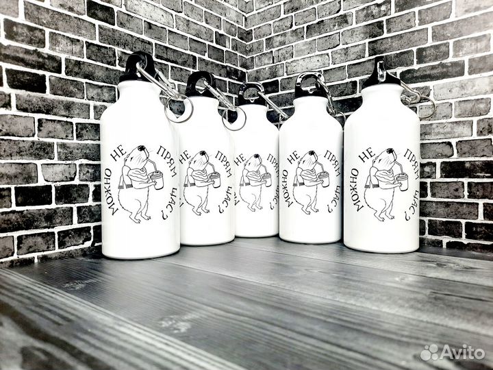 Фитнесс бутылка с печатью, с лого, с фото