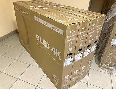 Телевизор TCL 55 65 75 4K Qled 120Гц 30Вт 24 New