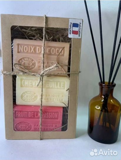 Подарочный набор французское мыло для рук и тела