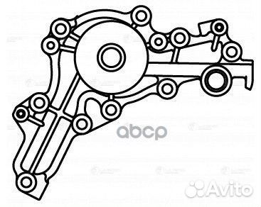 Luzar Насос водяной для а/м Mitsubishi Pajero