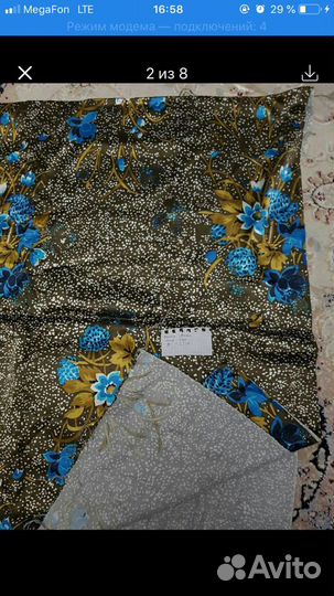 Ткань-отрезы- атлас/маечная/шифон/байковая