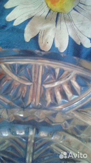 Ваза и пепельница хрусталь