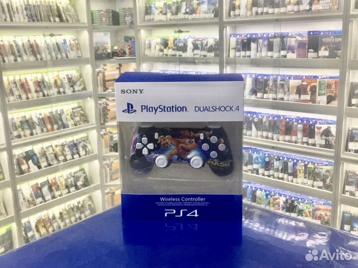 Джойстик ps4 Crash Bandicoot