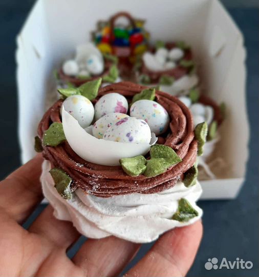 Подарок из зефира на Пасху