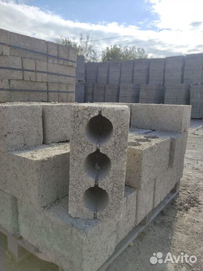 Блок строительный муровой, керамзитобетонный