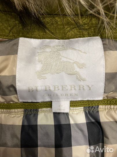 Пуховик burberry 5 лет