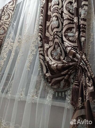 Шторы Франция.плотная шелковистая ткань