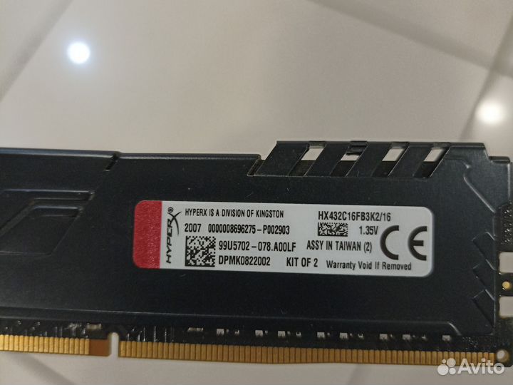 Оперативная память ddr4 8gb 3200 hyperx