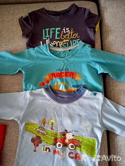 Пакет детских вещей 74-80 см (новые+б/у)