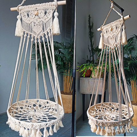 Макраме лежанка гамак для кота