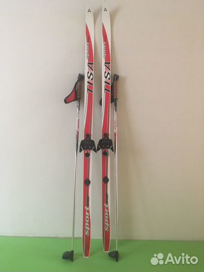 Лыжи беговые пластиковые 1,5 м