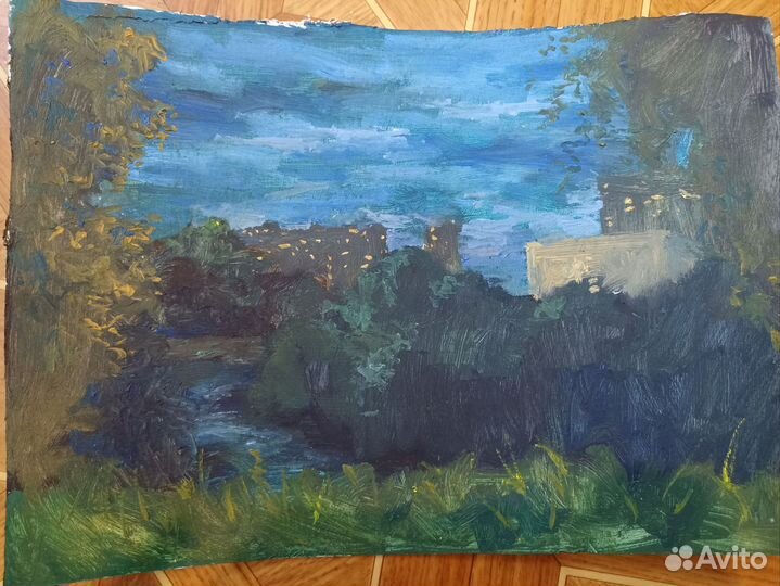 Картина маслом пленэрная живопись пленэр