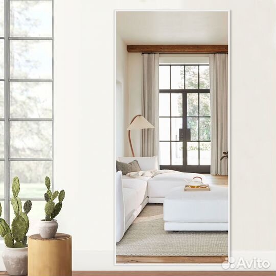 Зеркало в серебряной раме 55*165см