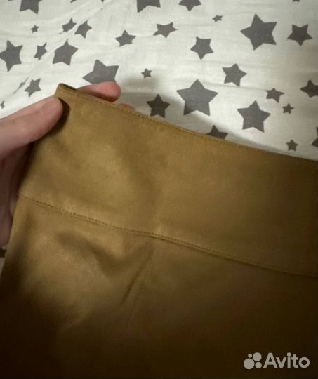 Мини-юбка рыжая motivi ковбойский стиль