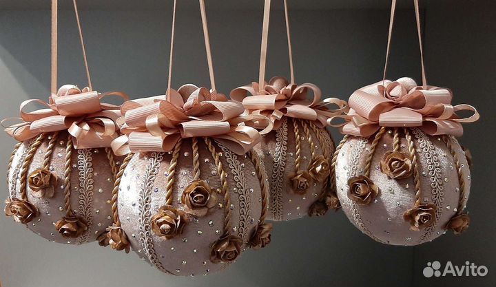 Новогодние шары ручной работы.Цена за 1 шар