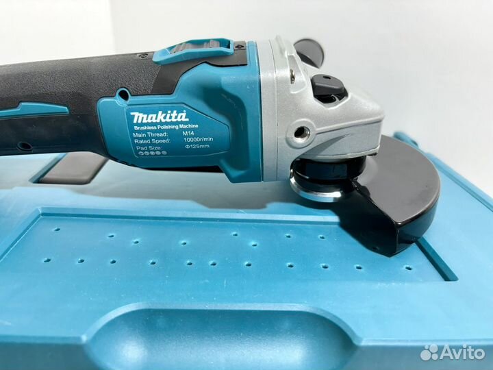 Аккумуляторная ушм 125мм + гайковерт Makita 880