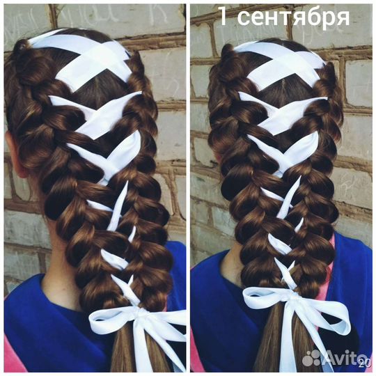 Плетение различных кос, причёски с плетением