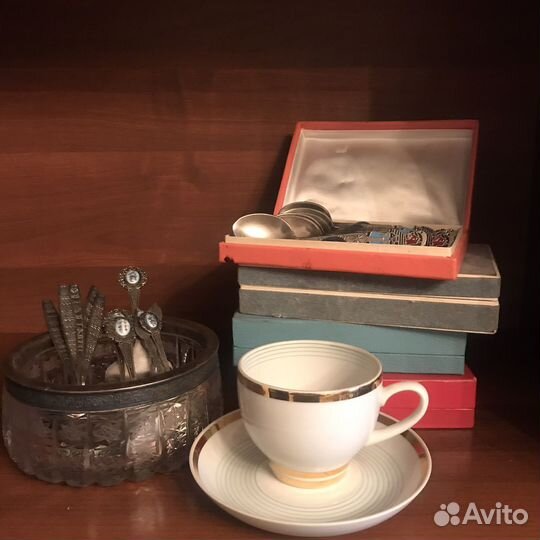 Столовые приборы. Мельхиор.Хрусталь