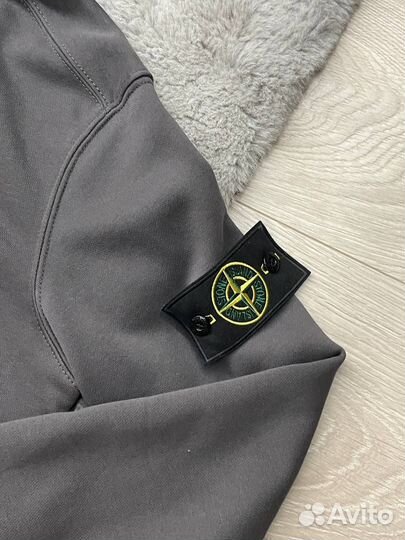 Зип-худи Stone Island серый цвет