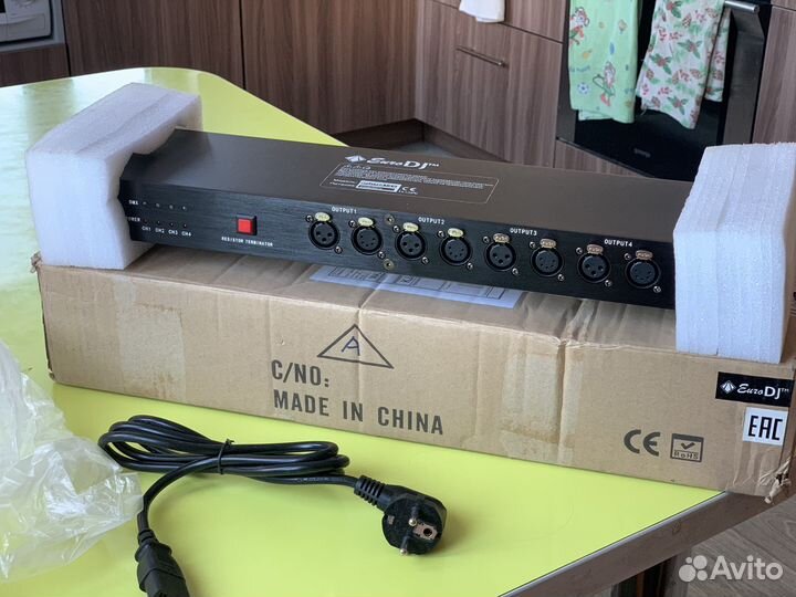 DMX сплитер (четырёх канальный)