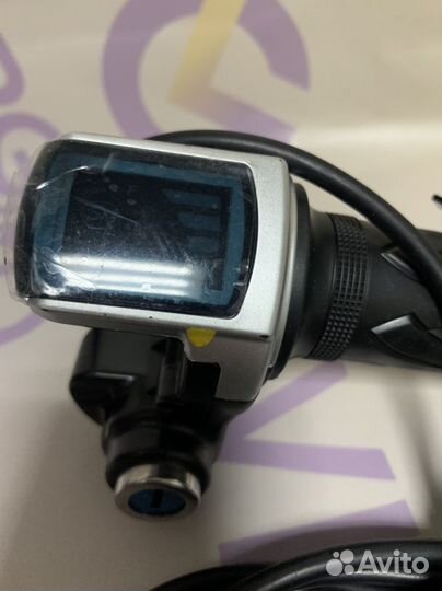 Ручка газа для электровелосипеда с вольтметром