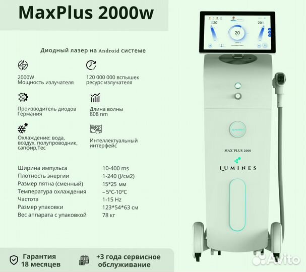 Диодный лазер люминес MaxPlus 2000