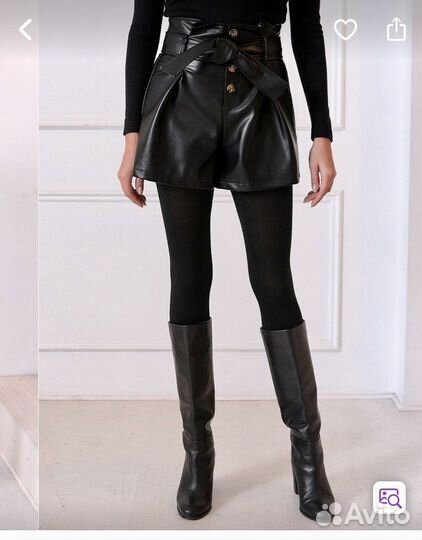 Шорты кожаные