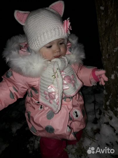 Комплект шапка, шарф