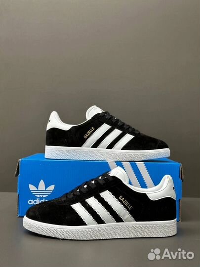 Кроссовки Adidas Gazelle чёрные 8