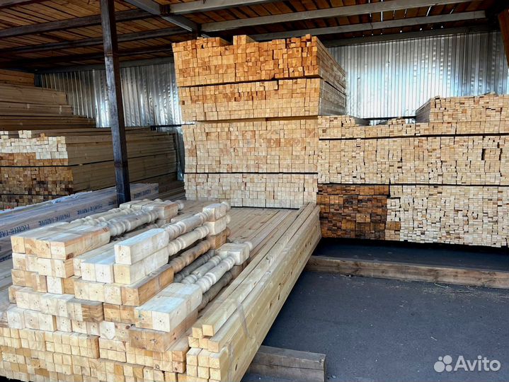 Брус обрезной 100х200х6000мм 1 сорт ГОСТ