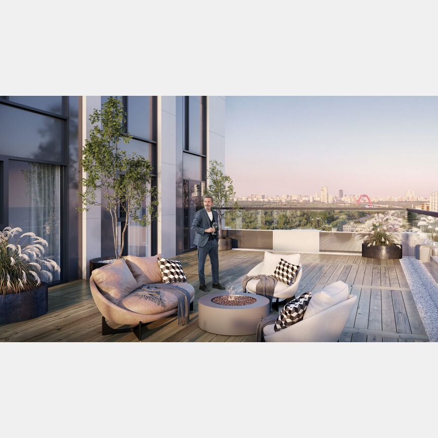 2-к. квартира, 92,7 м², 4/43 эт.