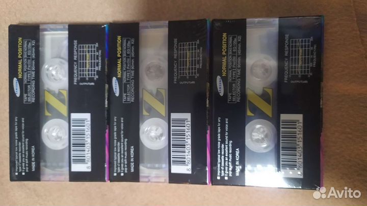 Аудиокассеты новые запечатанные