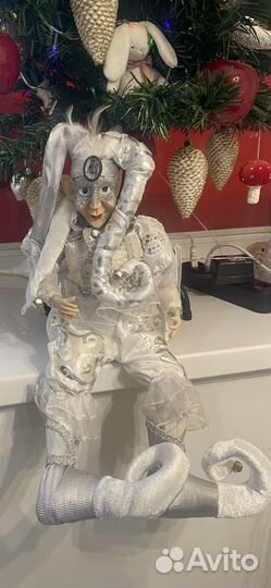 Кукла Арлекин музыкальная