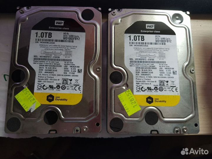 WD 1Tb 1 Тб SATA с пробегом