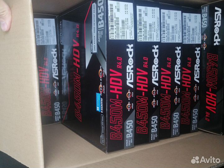 Материнская плата b450m asrock hdv