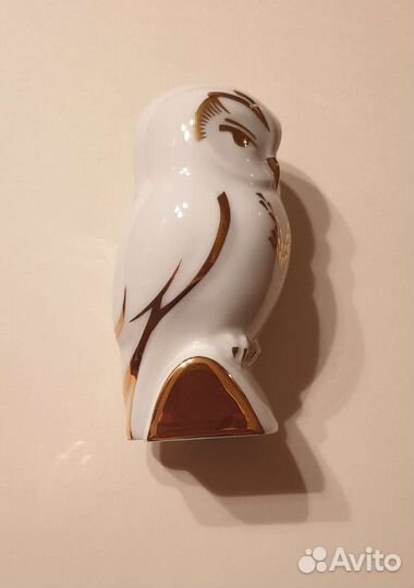 Скульптура Воробьиный сыч фарфор ифз