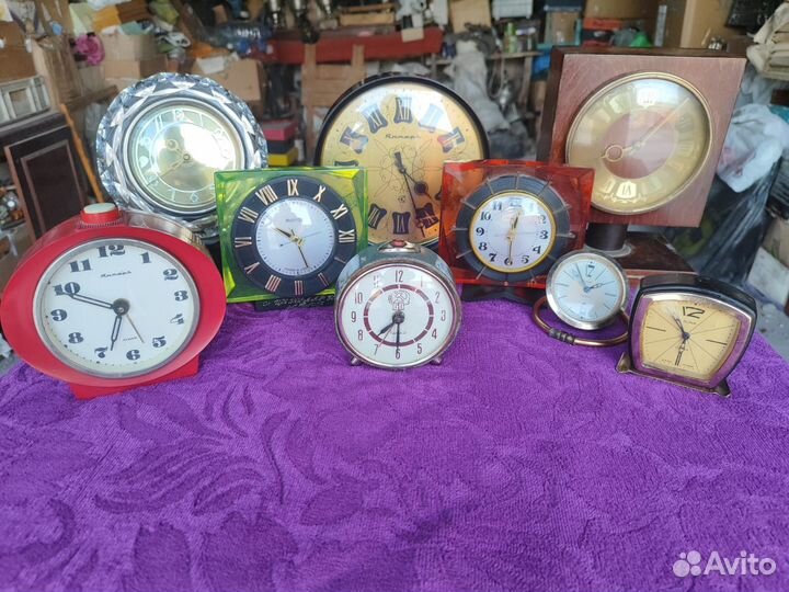 Будильники и настольные часы СССР
