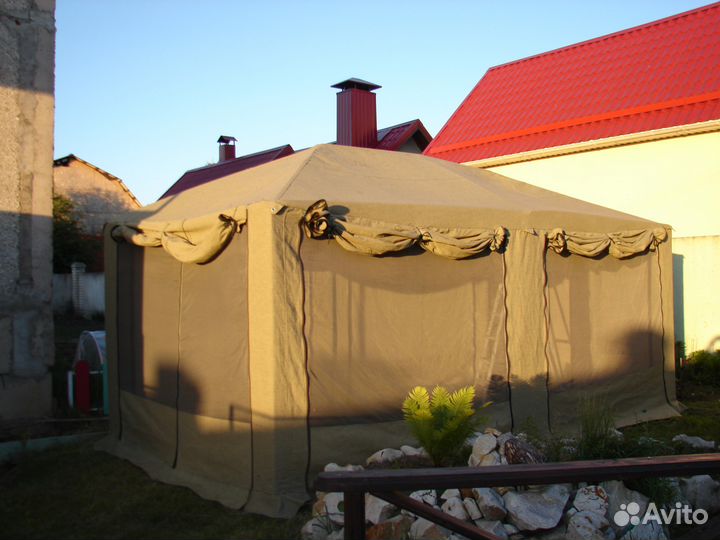 Пошив гаражных штор, куполов для беседок