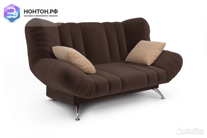 Диван книжка Гольф коричневый