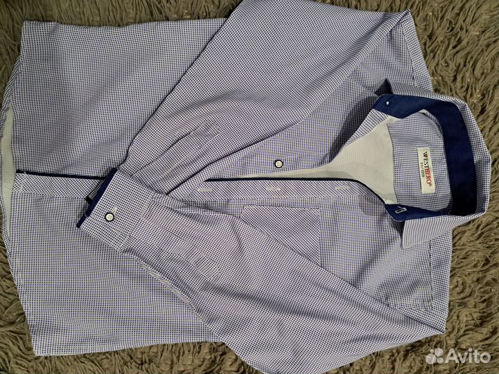 Рубашки на мальчика 122 128