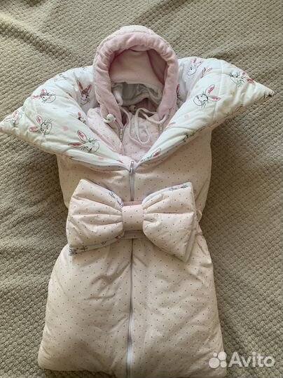 Конверт на выписку для девочки зима весна осень