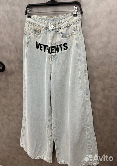 Широкие джинсы vetements (новинка 2024)