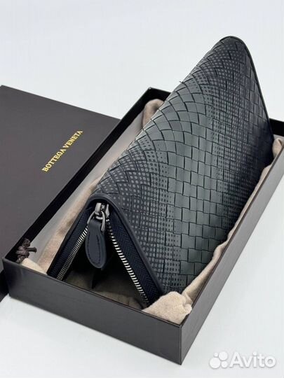 Портмоне органайзер Bottega Veneta плетёная кожа