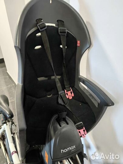 Детское велокресло hamax smiley plus