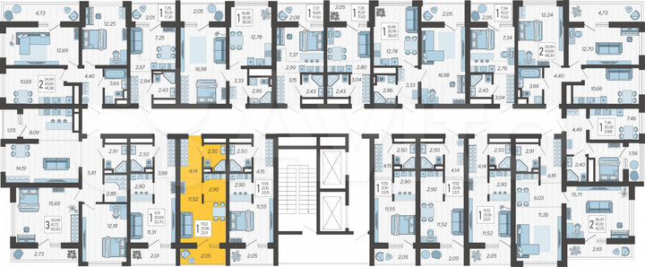 Квартира-студия, 23,1 м², 16/19 эт.